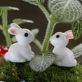 thumbnail image 2 of Hweilai Set of 10 Miniature Fairy Garden Rabbit Ornaments, 2 of 5