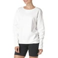 thumbnail image 3 of Hanes Chandail en Molleton Col Rond ComfortSoft EcoSmart pour Femmes, G, Blanc, 3 of 3