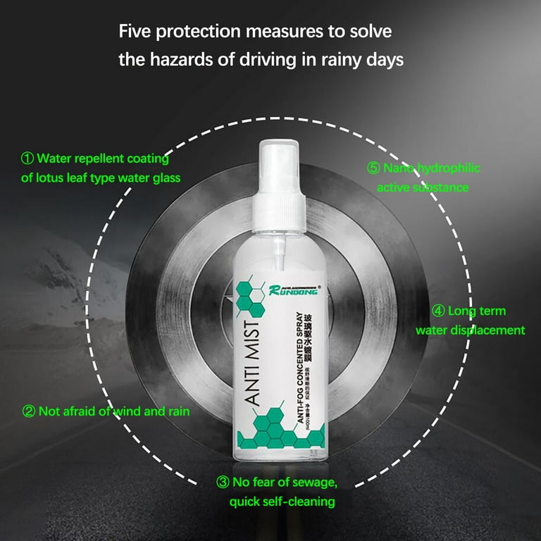 Comprar Anti-Fog Windshield Water Repellent 100ml Prevents Water Spray  Rainproof Agent Car rearview mirror