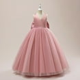 Toddler Girls Sleeveless Solid Color Tulle Bowknot Princess Pageant toddler-girls-sleeveless-solid-color-tulle-bowknot-princess-pageant