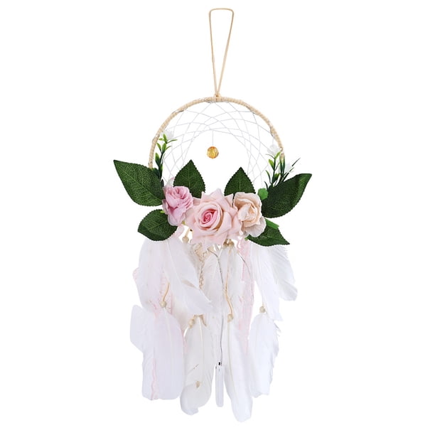 Colgante de atrapasueños Jadeshay Decoración del jardín del hogar plumas A