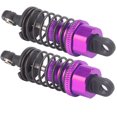 thumbnail image 3 of 2 amortiguadores de aluminio RC de 2.480 in para TRAXXAS SLASH 2WD RC piezas de actualización de coche, color morado, 3 of 15