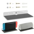 thumbnail image 4 of 2X Wall Shelf Speaker Stand, Acrylic Wall Mount Display Shelf for Bluetooth Speaker, Webcam, Cell Phones, Toy-, 4 of 5