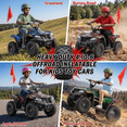 thumbnail image 4 of IVFJFV 36V 500W Electric Four Wheeler Off-Road Ride On,Dual Speed 10/15MPH,Dual Shock Absorbers,Disc Brake,LED Headlight,Max Load 143LBS, Safety Flag & Emergency Stop Switch,GREEN, 4 of 10