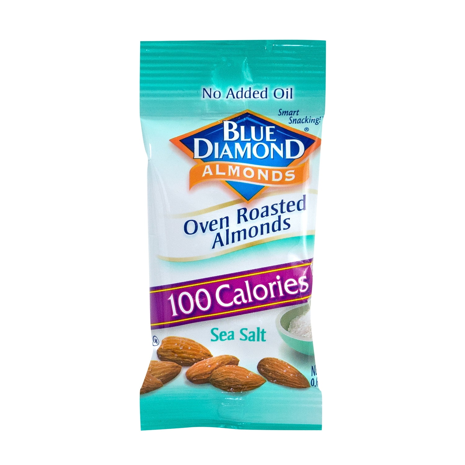 Blue Diamond Roasted Sea Salt Almonds 0.625 oz. 7 Bags/Pack 6/Pack (220-00794)