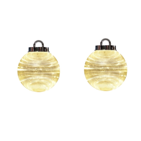 Indoor/Outdoor Giant LED Ornament Christmas Lights with 50 LED Lights, Warm White, Set of 2, by Holiday Time