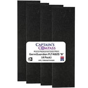 Captains Compass Replacement FLT4825 Carbon Pre Filter B 4-Pack for use with The GermGuardian AC4800 Series (4)