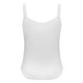 thumbnail image 5 of LOVZFMLL Women's Summer Tops Scoop Neck Sleeveless Tank Tops Casual Sleeveless Button Front T-Shirts Blouses Spring Outfits White M, 5 of 6