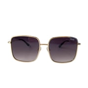 Quay Australia Real One Oversized Sunglasses Gold Smoke