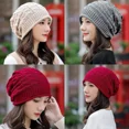 thumbnail image 4 of MANJIAMEI Ladies Slouchy Winter Knit Beanie Hats Knit Chunky Hat Warm Ski Cap for Women Gray, 4 of 6