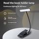thumbnail image 2 of Lámpara de Lectura Recargable con Clip, 24 Luces LED para Leer en la Cama por la Noche, 3 Temperaturas de Color, Color Negro., 2 of 5
