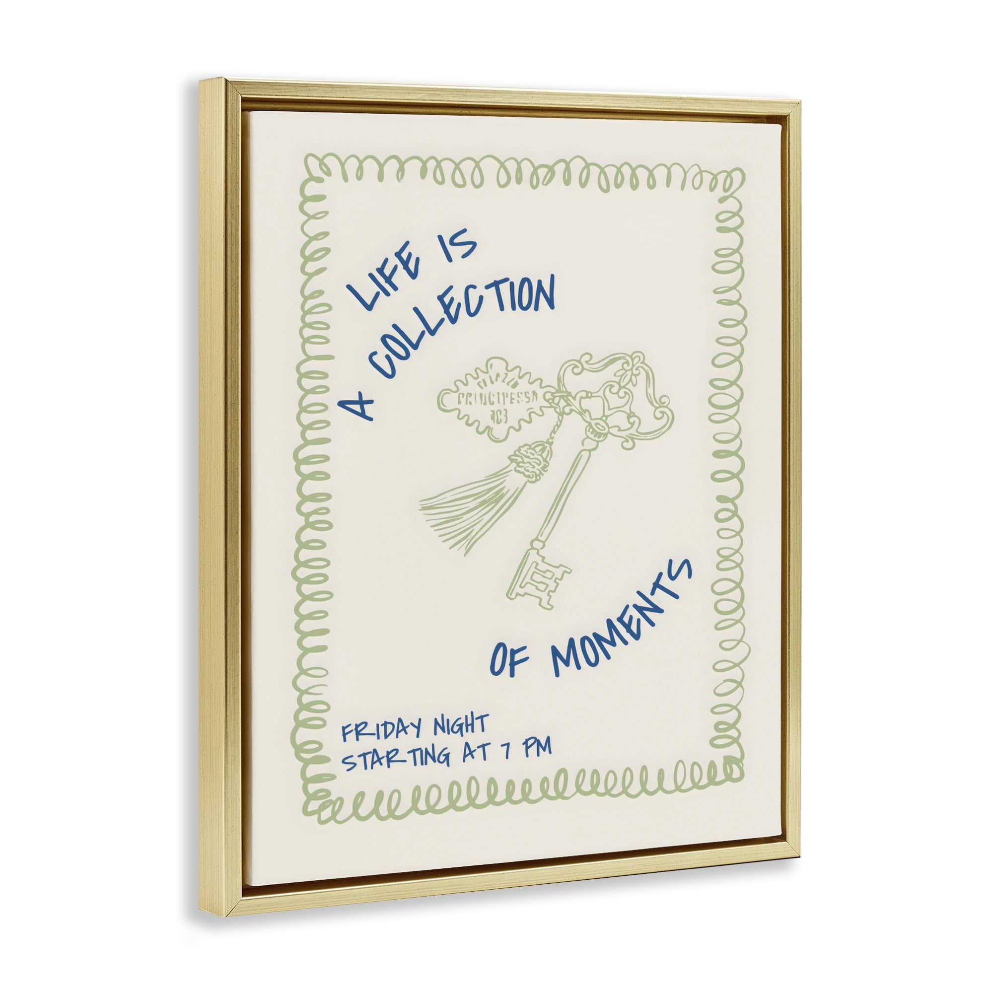 Stupell Industries A Collection of Moments Gold Framed Floater Canvas Wall Art, design by The Prints Vibe