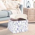 thumbnail image 3 of Yayeee Collapsible Cube Storage Bin with Lid Fabric Closet Decorative Basket with Handles, Watercolor Lavender Pattern, 3 of 7