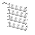 thumbnail image 4 of Yuarrent Armario sin perforaciones, organizador de puerta de casa, estante de especias de montaje en pared, almacenamiento, estante colgante para Organizadores de utensilios de cocina Plata Yuarrent HA081340-02, 4 of 6