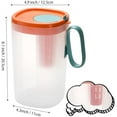 thumbnail image 2 of 2 Pack Water Infuser Pitcher, 74 oz Plastic Water Pitcher with Lid and Fruit Infuser, Shatter-Proof Water Jug Fruit Infusion Pitcher for Iced Tea, Lemonade, Juice, Beverage, Milk, 2 of 8