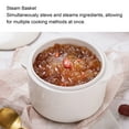 thumbnail image 4 of Ceramic Soup Cooker, Pre Settings High Efficiency Electric Stew Cooker with Steam Basket for Porridge, 4 of 7
