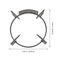 thumbnail image 2 of CATIEBYE 1Pcs Stove Rack Black Square Rustproof for Cooking Tools, 2 of 5