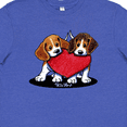 thumbnail image 4 of Inktastic Beagle Heartfelt Duo Youth T-Shirt, 4 of 5