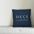 thumbnail image 2 of Creative Products Deck Sweet Deck Navy 16x16 Indoor / Outdoor Pillow, 2 of 2