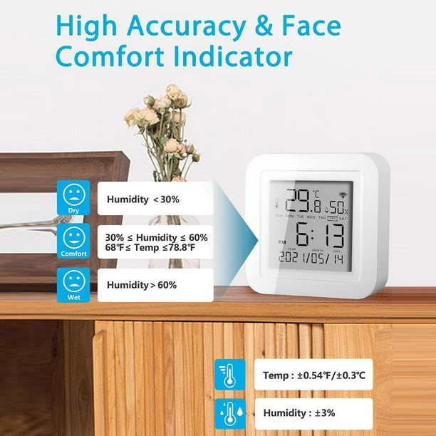 Moniteur d'humidité de température Wifi, hygromètre thermomètre