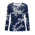thumbnail image 4 of Ichuanyi liquidación de la moda femenina camiseta suelta de manga larga blusa redonda de cuello redondo ICHUANYI WER202308241602, 4 of 5
