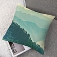 thumbnail image 7 of nygtbtfer Decorative Cushion Cover Pillowcase Sky High Mountain Morning Time Spring Natural Nature Green Outdoor Scenery Design Tourism Soft Throw Pillows Covers 20x20in, 7 of 7