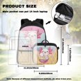 thumbnail image 4 of KUIFORTI Ice Cream Axolotl School Bag with Lunch Bag, 4Pcs Kids Backpack Set for Teens Elementary Middle School, Boys Girls Bookbag with Pencil Bags Daily Use School Supplies, 4 of 7