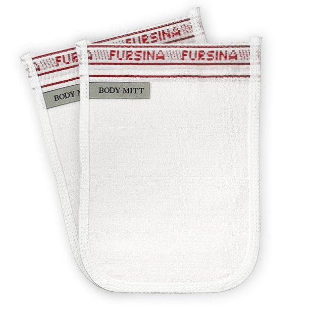 Guante exfoliante (2 piezas) – Manopla de hammam turca para baño, manopla exfoliante corporal, removedor de piel muerta y seca para el cuerpo, ideal para eliminar el bronceado en aerosol, superficie l