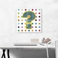 thumbnail image 2 of ARTCANVAS Fun Polka Dots Question Mark Symbol Canvas Art Print - Size: 18" x 18" (1.50" Deep), 2 of 9