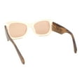thumbnail image 4 of Womens Buffed Sleek Mod Oversized Butterfly Fashion Sunglasses Beige Brown - Brown, 4 of 4