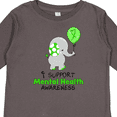 thumbnail image 4 of Inktastic I Support Mental Health Awareness Elephant and Balloon Boys or Girls Long Sleeve Toddler T-Shirt, 4 of 5