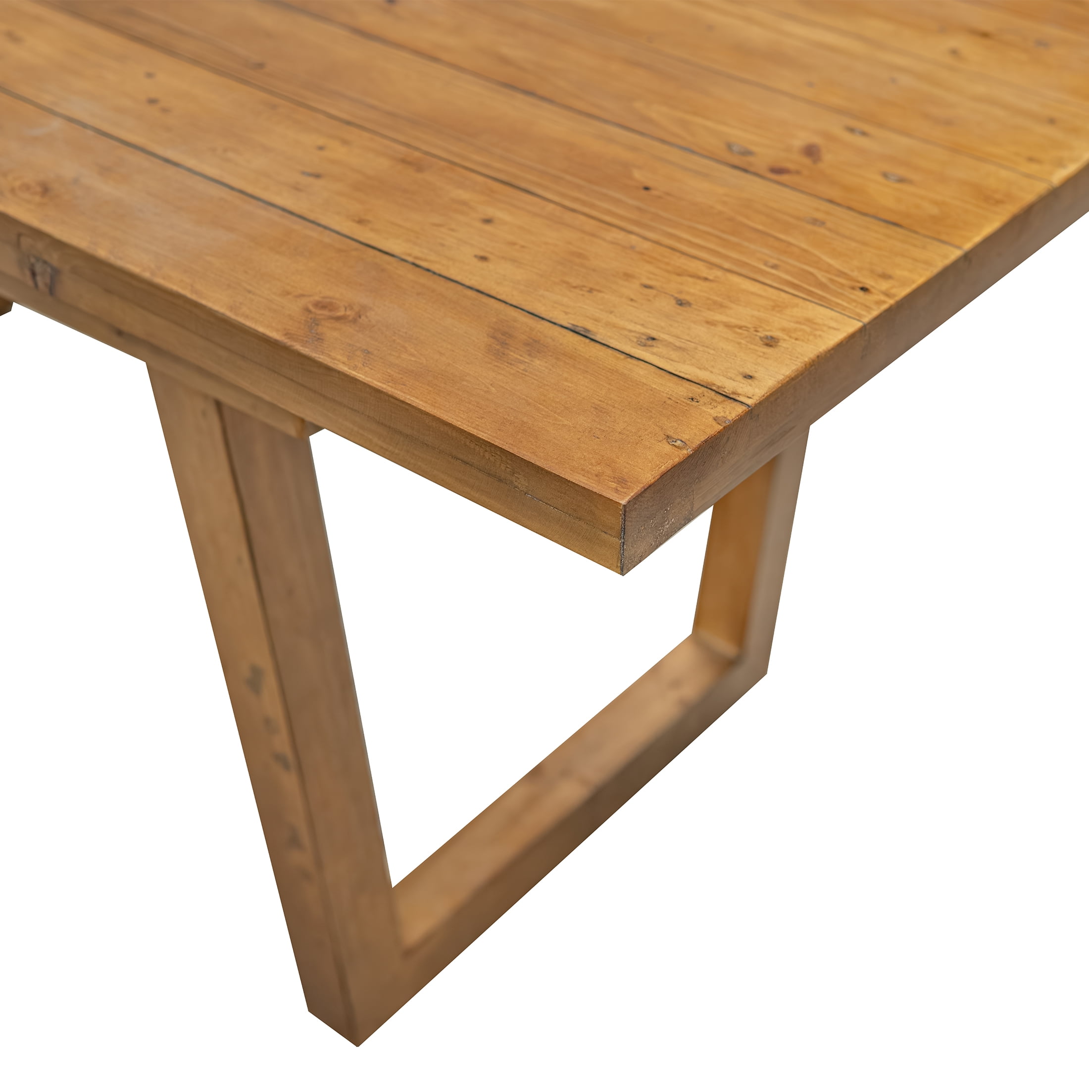 Guyou 55"-71" Extendable Dining Table, Farmhouse Rectangular Kitchen Table for 6-8 People, Solid Wood Rustic Dinner Table for Kitchen Dining Room, Walnut