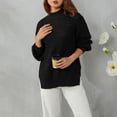 thumbnail image 2 of Liacowi Women Juniors Knitted Sweater Plus Size Long Sleeve Pullover Retro Jumpers Tops Fall Loose Knitwear for Teen S-3XL, 2 of 6