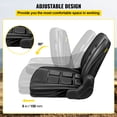 thumbnail image 5 of VEVOR Universal Forklift Seat Full Suspension Forklift Seat Black Seat For Excavator Forklift Skid Loader Backhoe Dozer Telehandler, 5 of 9