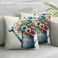 thumbnail image 3 of Shiartex Spring Pillow Covers Spring Decorations Decorative Pillow Cases Hello Spring Bicycle Butterfly Holiday Throw Cushion Covers for Spring Season's Home Farmhouse Decor，Multi-Size, 3 of 5