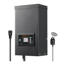 300W Low Voltage Landscape Transformer with Timer and Photocell Sensor, Waterproof Landscape Lighting Transformer, 120V to 12V/14V for Outdoor, Spotlight, Pathway Light, Pool light, ETL