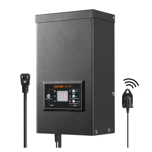 300W Low Voltage Landscape Transformer with Timer and Photocell Sensor, Waterproof Landscape Lighting Transformer, 120V to 12V/14V for Outdoor, Spotlight, Pathway Light, Pool light, ETL