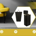 thumbnail image 4 of Luzkey Clothes Hamper Large Laundry Basket Foldable Inner Bag Tall Portable Storage Basket Bins Laundry Hamper for Living Room Dorm Black, 4 of 12