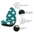 thumbnail image 6 of Cauagu Teal And White Polka Dot Print Car Seat Covers,Universal Automotive Seat Covers Car Seat Protectors Easy to Install Car Cover Car Accessories Auto rucks Van & SUV-2 PCS, 6 of 9