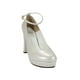 thumbnail image 1 of Zapatillas Tacones Mujer Sintetico Blanco Leon 8410, 1 of 4