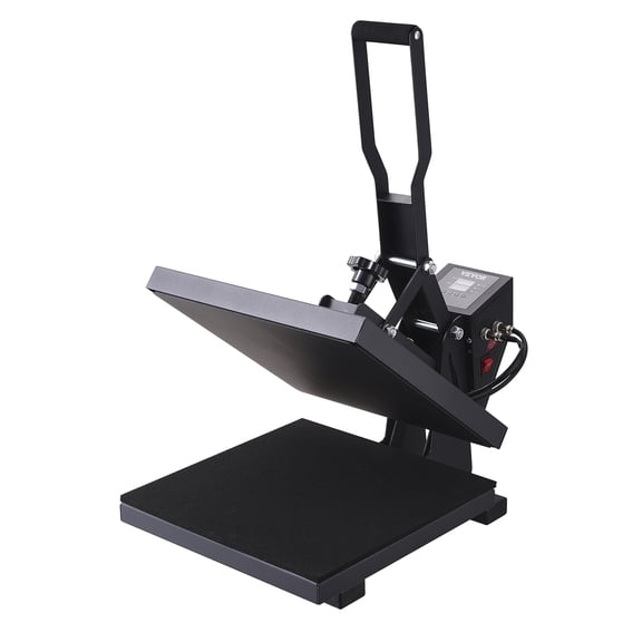 BENTISM Heat Press Machine, 15"x15" Swing Away T Shirt Pressing Machine Multifunction, High Pressure Heat Press Machine for T-Shirt, Power Digital Industrial Sublimation Printer, Black