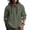 Y2-Army Green, variant on Linen Shirts for Men Quarter Button Down Hooded Shirt Long Sleeves V Neck Hoodie Loose Fit Casual Boho Lightweight Breathable Tops,Black XL