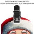 thumbnail image 4 of Square 2Pack PU Leather Santa Claus Cruise Luggage Tag with Privacy Cover and Name ID Tag for Travel Handbags Backpacks Luggage Tags, 4 of 6