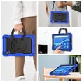 thumbnail image 5 of TECH CIRCLE Case for Lenovo Tab M10 Plus (10.3") (Model TB-X606F) with [Screen Protector] - Drop Proof Protective Kickstand Case Portable Handle Sturdy Rugged Cover, Blue, 5 of 10