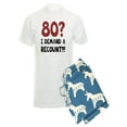 thumbnail image 1 of CafePress - 80Th Birthday Gag Gift - Men's Light Pajamas, 1 of 1