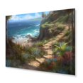 thumbnail image 2 of Designart "Radiant Coastline I" Modern Landscape Beach Metal Wall Art, 2 of 5