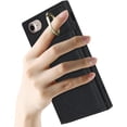 thumbnail image 2 of Wallet Cases for iPhone SE 2022/SE 2020/7/8 with Card Holder 4.7",PU Leather Magnetic Clasp [360° Rotatable Ring Holder Kickstand] Heavy Duty Flip Case for Women Girls,(Black), 2 of 14