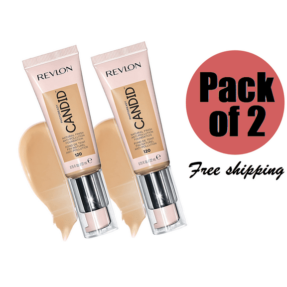 REVLON PhotoReady Candid Natural Finish Foundation 120 (PACK OF 2)