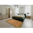 thumbnail image 4 of Ahgly Company Indoor Rectangle Abstract Caramel Brown Oriental Area Rugs, 6' x 9', 4 of 6