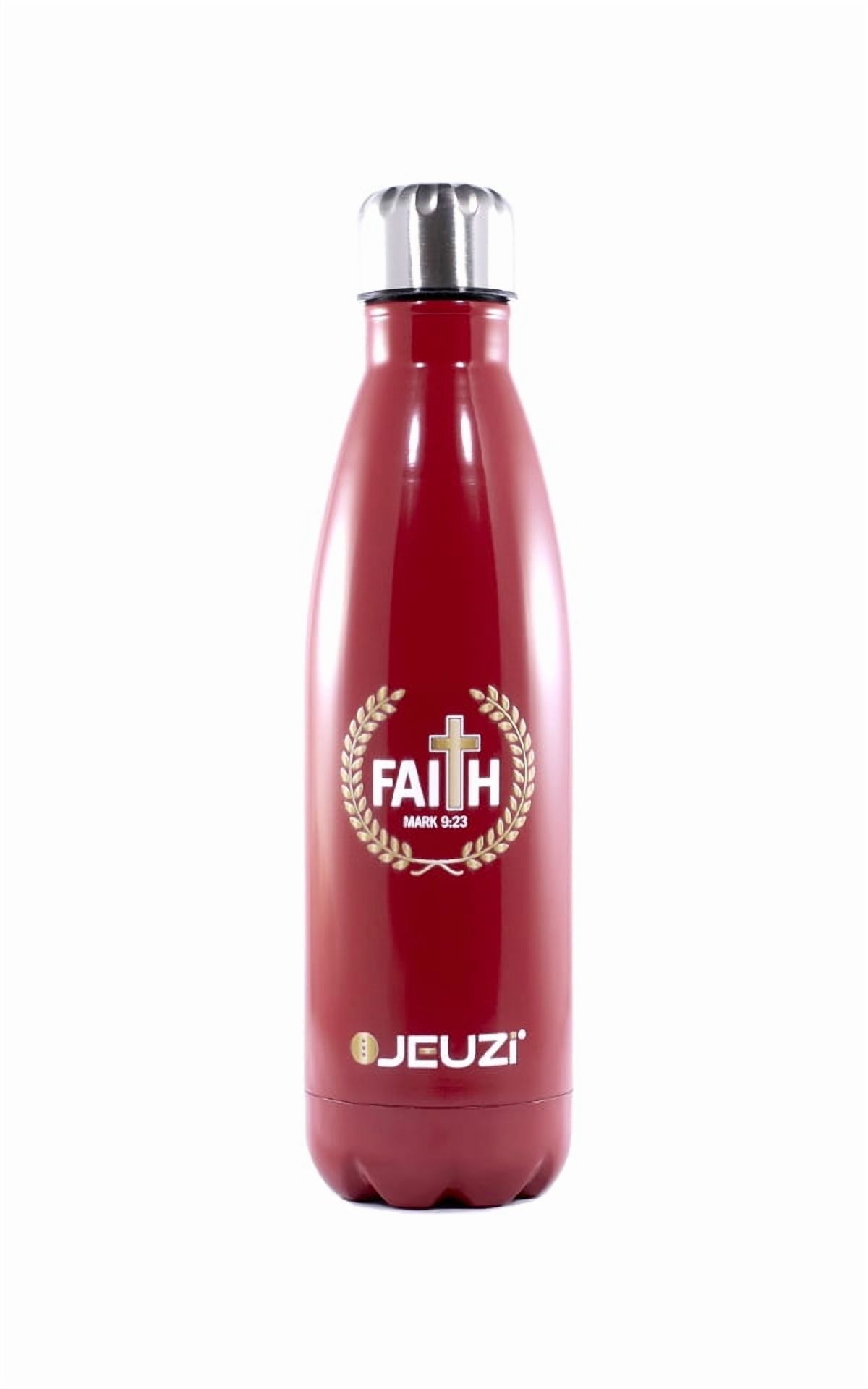 Water Bottle 17oz Insulated Stainless Steel BPA Free, Joy  Red JEUZi-NEW